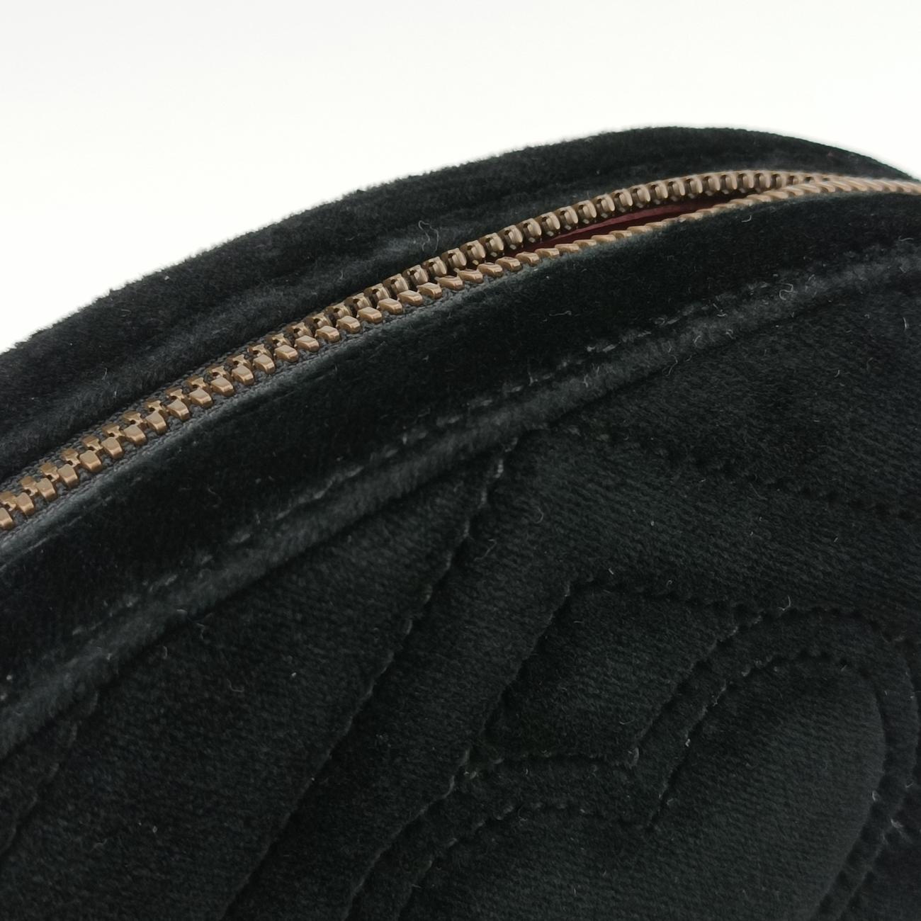 GG Marmont Black velour 476434 E022255495GGマーモント ブラック ベロア 476434 E022255495
