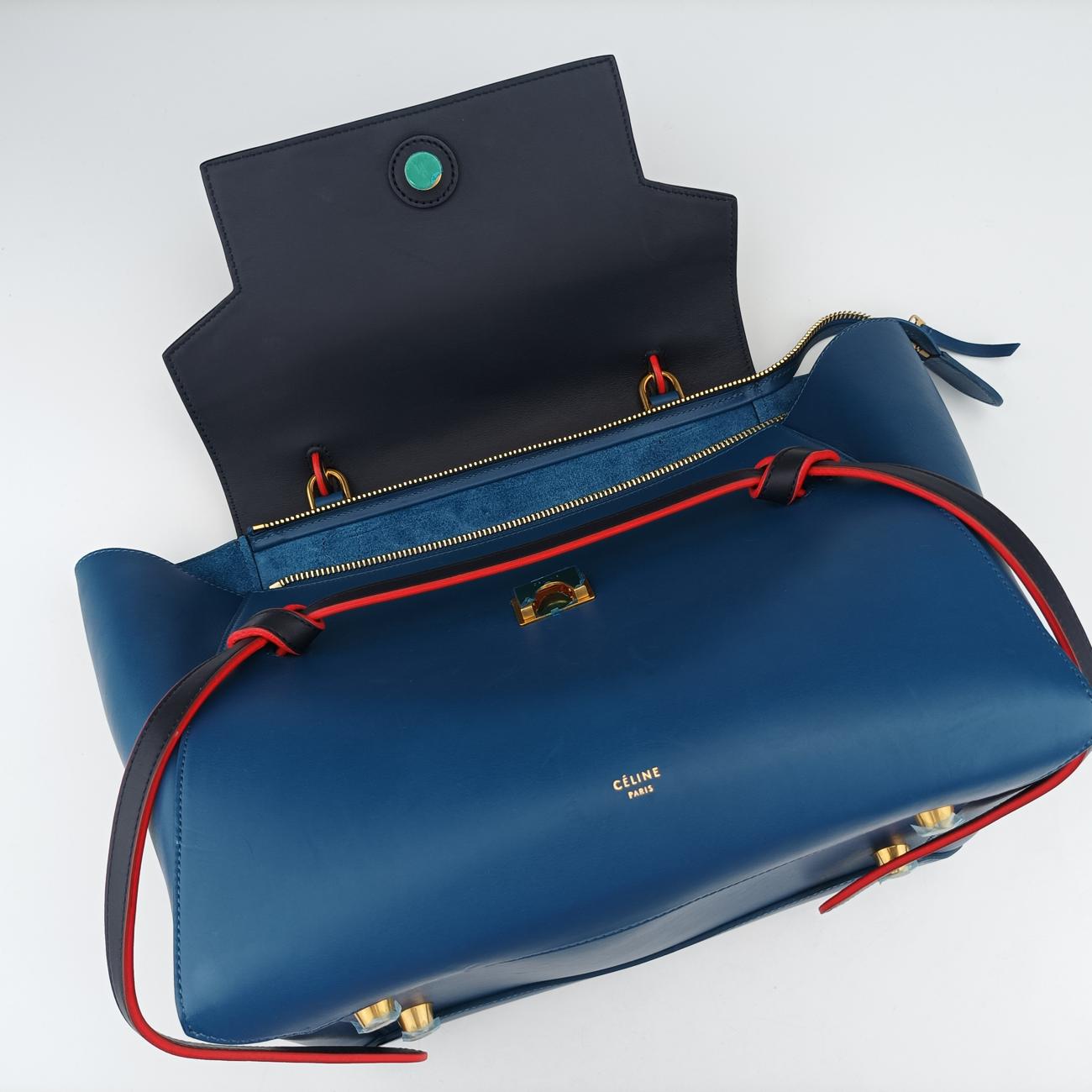 Belt mini Blue x Red x Navy Leather U-MP-0125ベルト ミニ ブルー×レッド×ネイビー レザー U-MP-0125