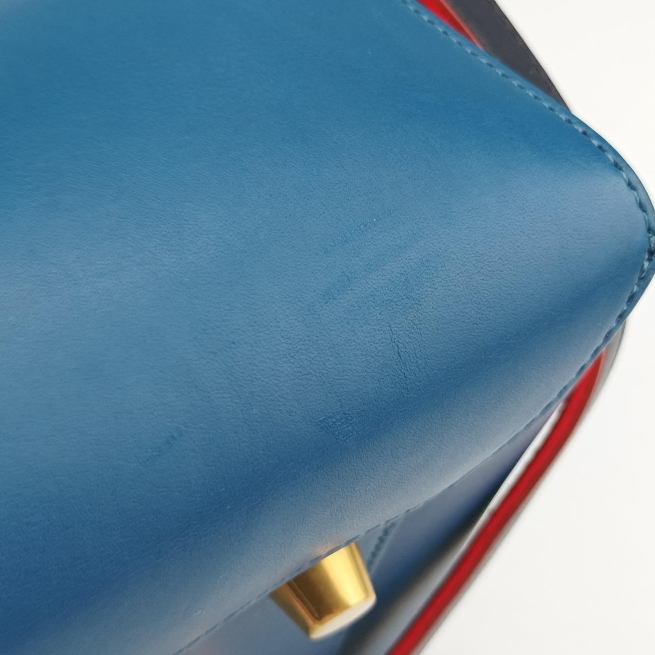 Belt mini Blue x Red x Navy Leather U-MP-0125ベルト ミニ ブルー×レッド×ネイビー レザー U-MP-0125