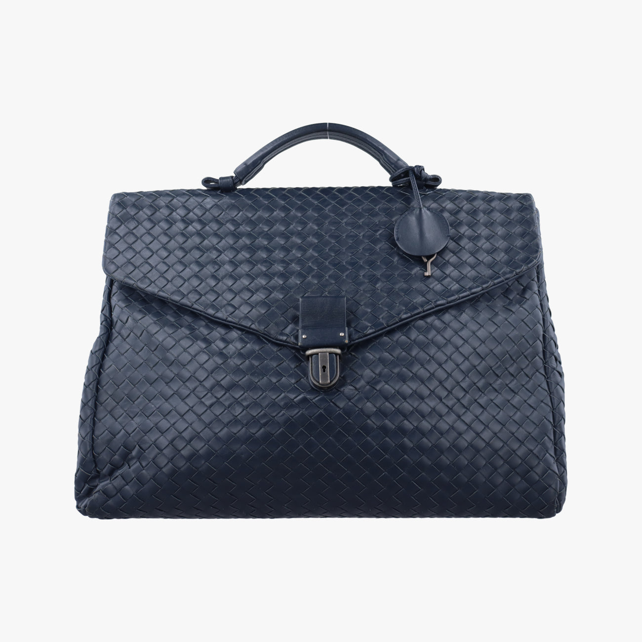 Intrecciato Navy lambskin B03045935Gイントレチャート ネイビー ラムスキン B03045935G