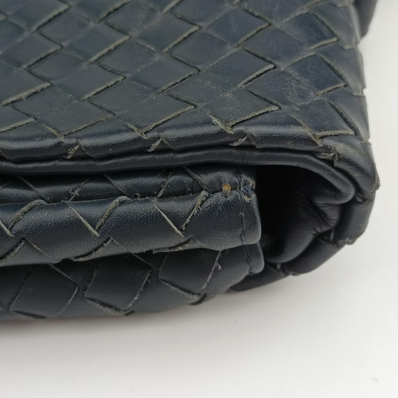 Intrecciato Navy lambskin B03045935Gイントレチャート ネイビー ラムスキン B03045935G