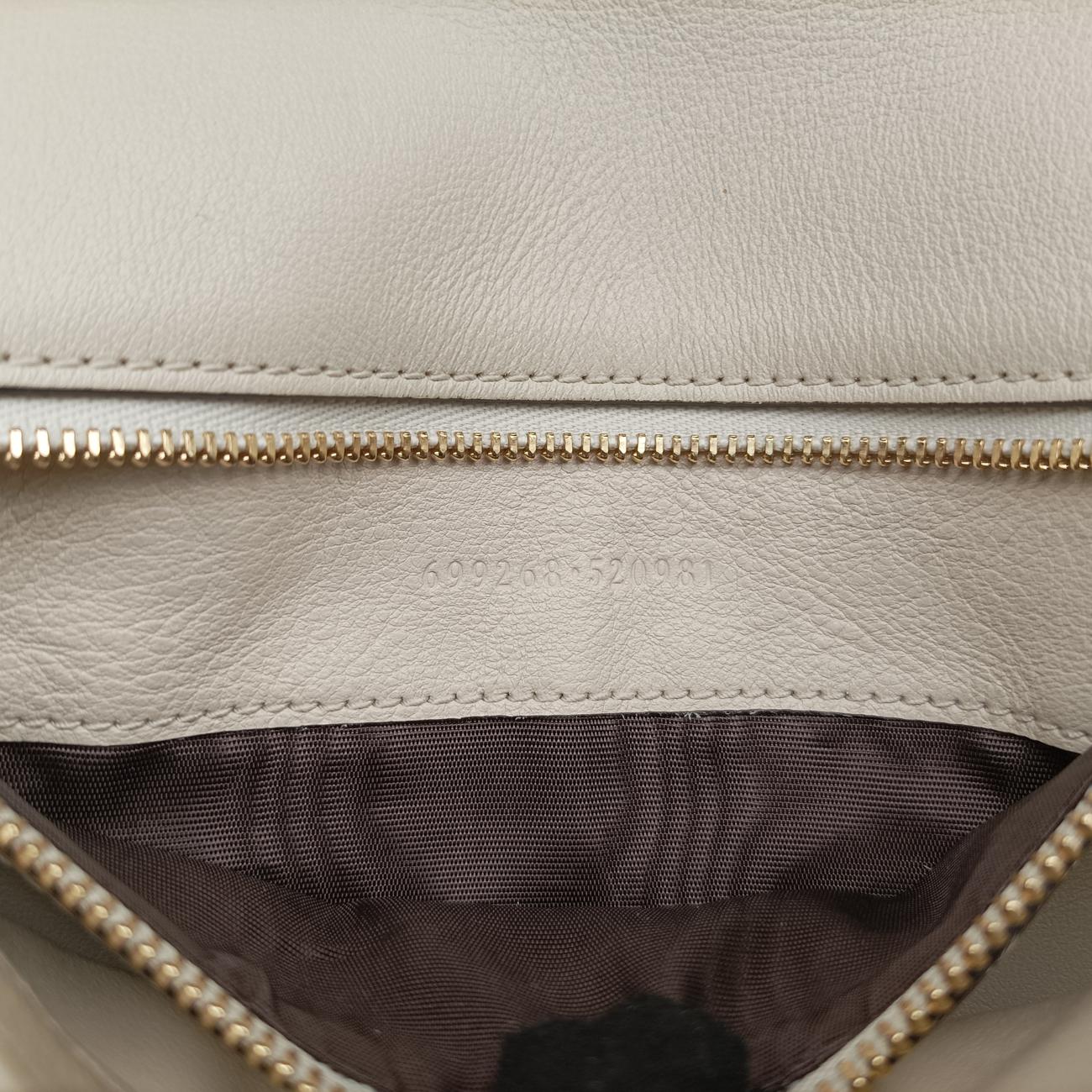 Blondie Chain White Leather 699268 E038550687ブロンディ チェーン ホワイト レザー 699268 E038550687