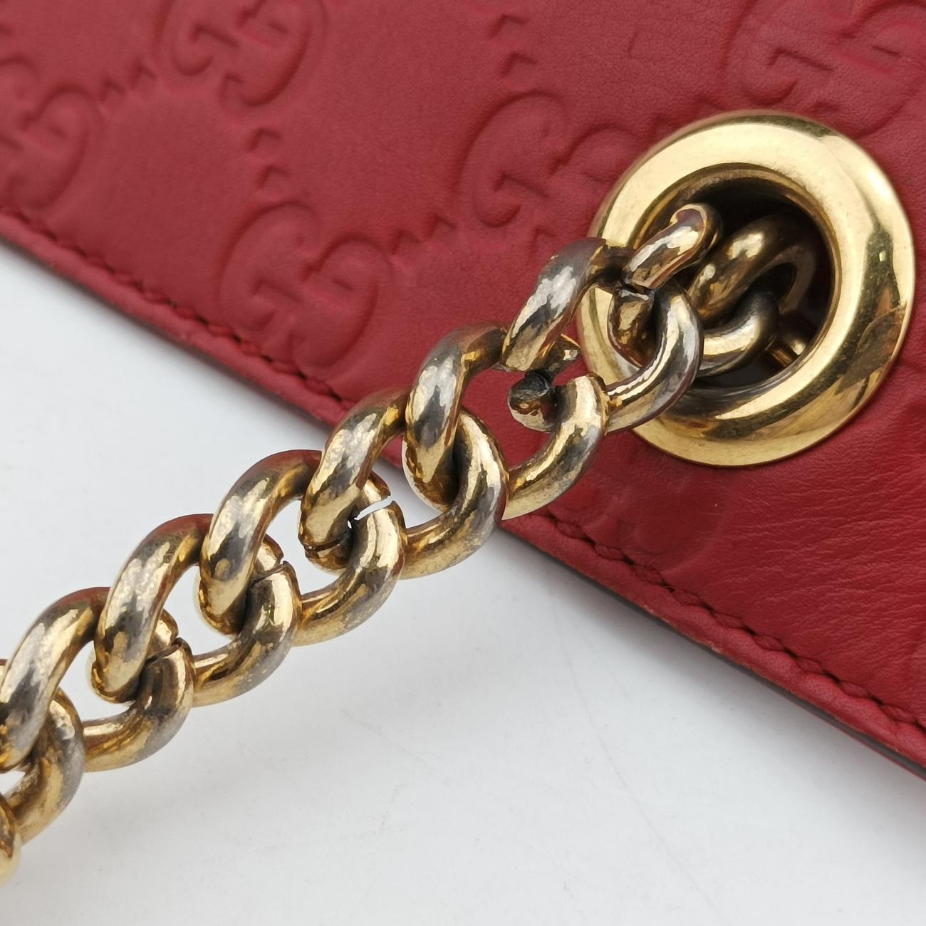 Guccissima Red Leather 453773 E020808205グッチシマ レッド レザー 453773 E020808205