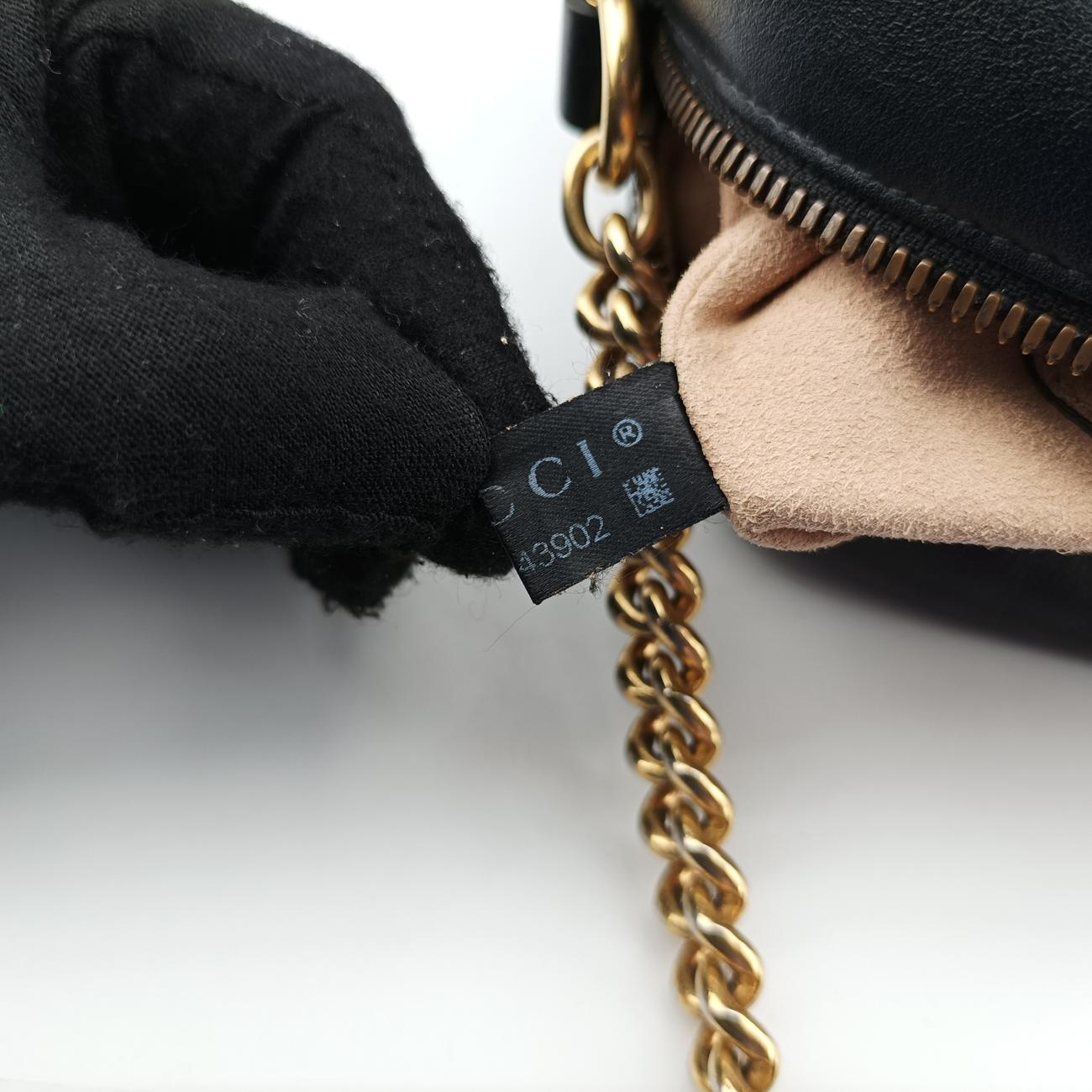 GG Marmont Black Leather 447632 F027243902GGマーモント ブラック レザー 447632 F027243902