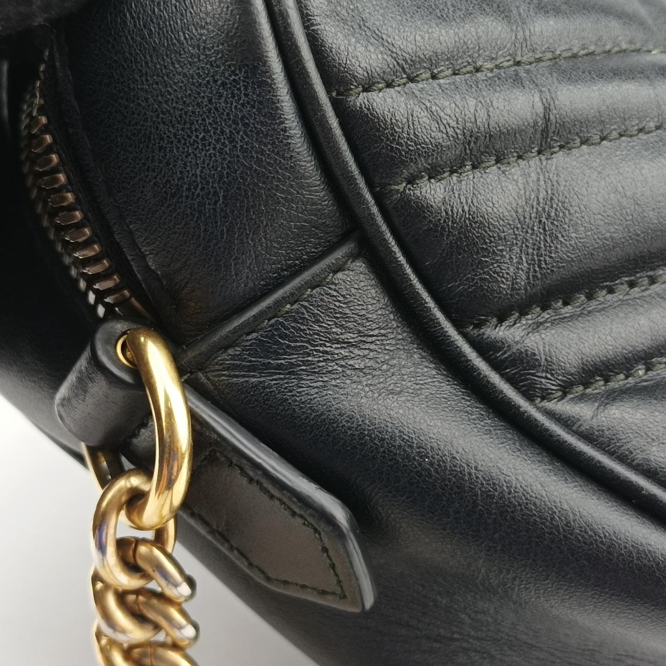 GG Marmont Black Leather 447632 F027243902GGマーモント ブラック レザー 447632 F027243902