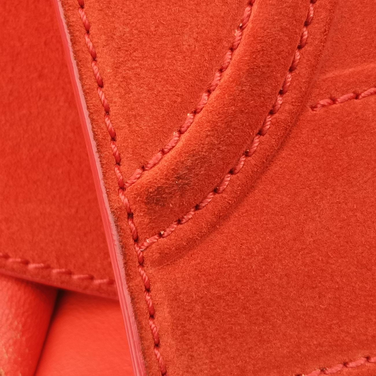 Luggage Small Square Phantom Orange suede S-CU-1102ラゲージスモールスクエアファントム オレンジ スエード S-CU-1102