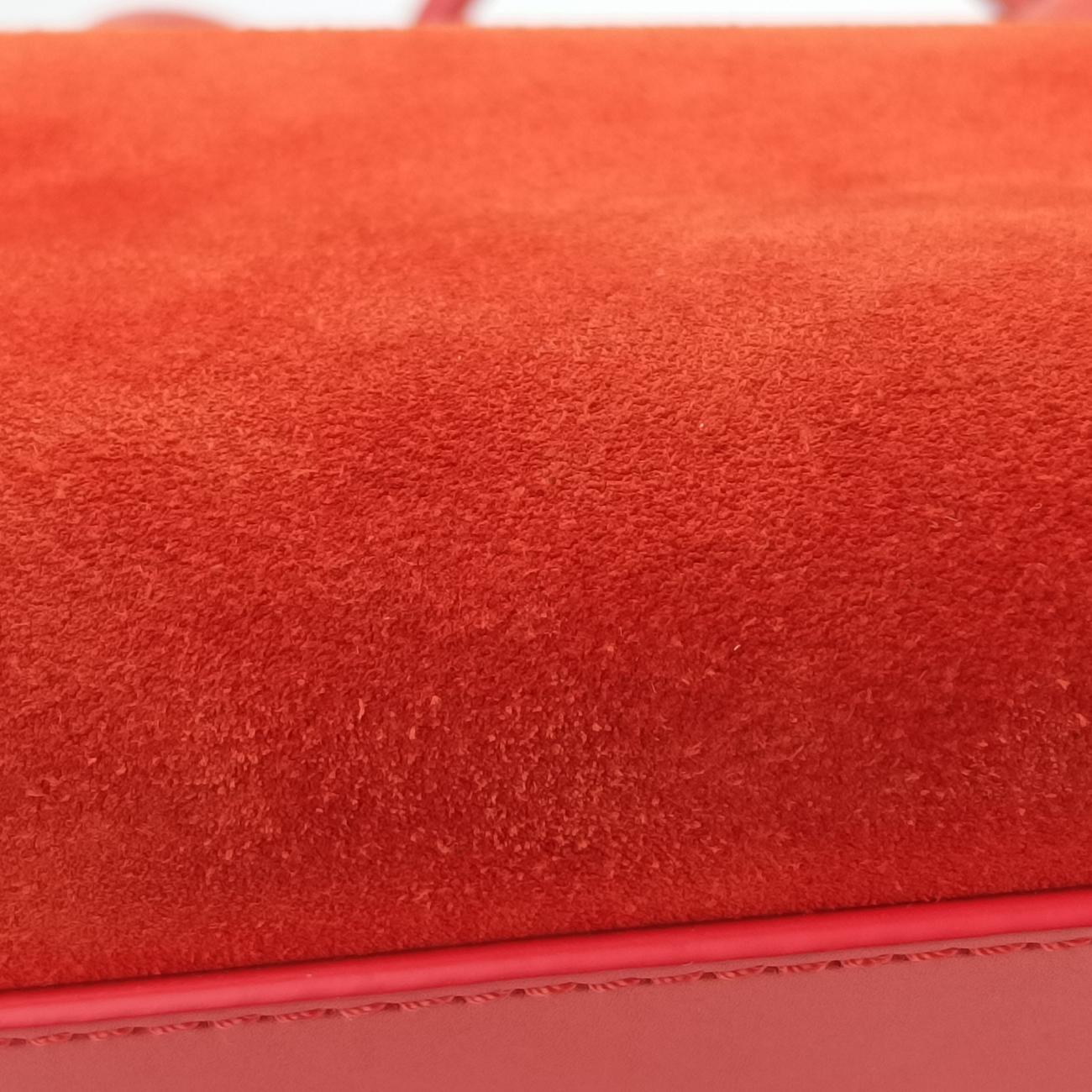 Luggage Small Square Phantom Orange suede S-CU-1102ラゲージスモールスクエアファントム オレンジ スエード S-CU-1102