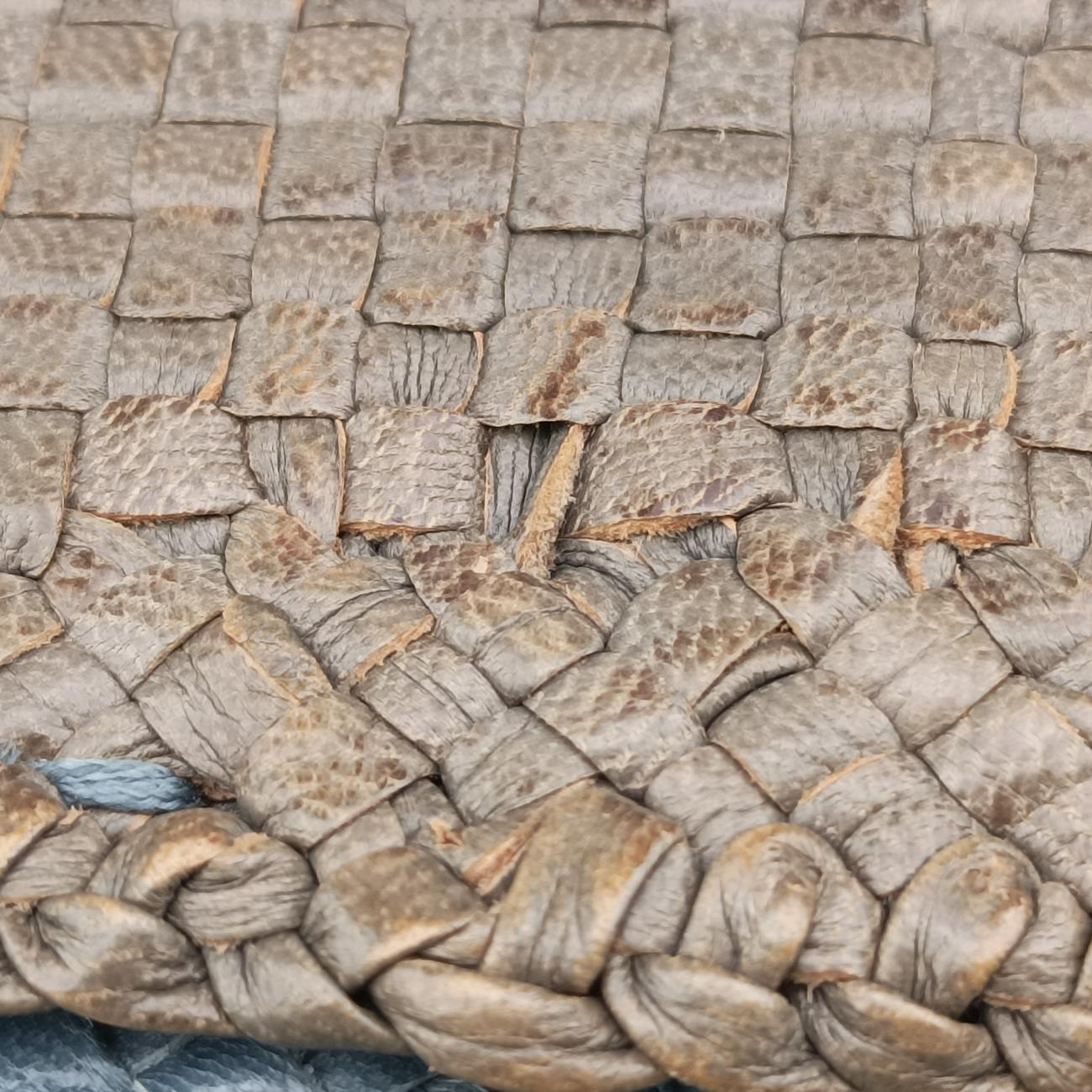 MADRAS Beige×blue Leather 204マドラス ベージュ×ブルー レザー 204