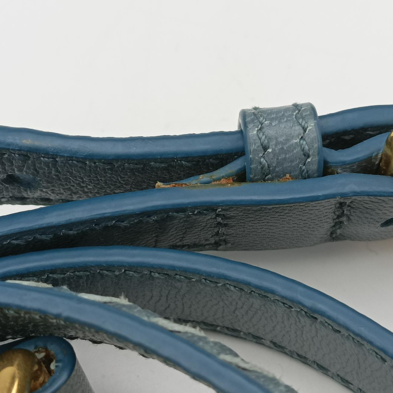 MADRAS Beige×blue Leather 204マドラス ベージュ×ブルー レザー 204