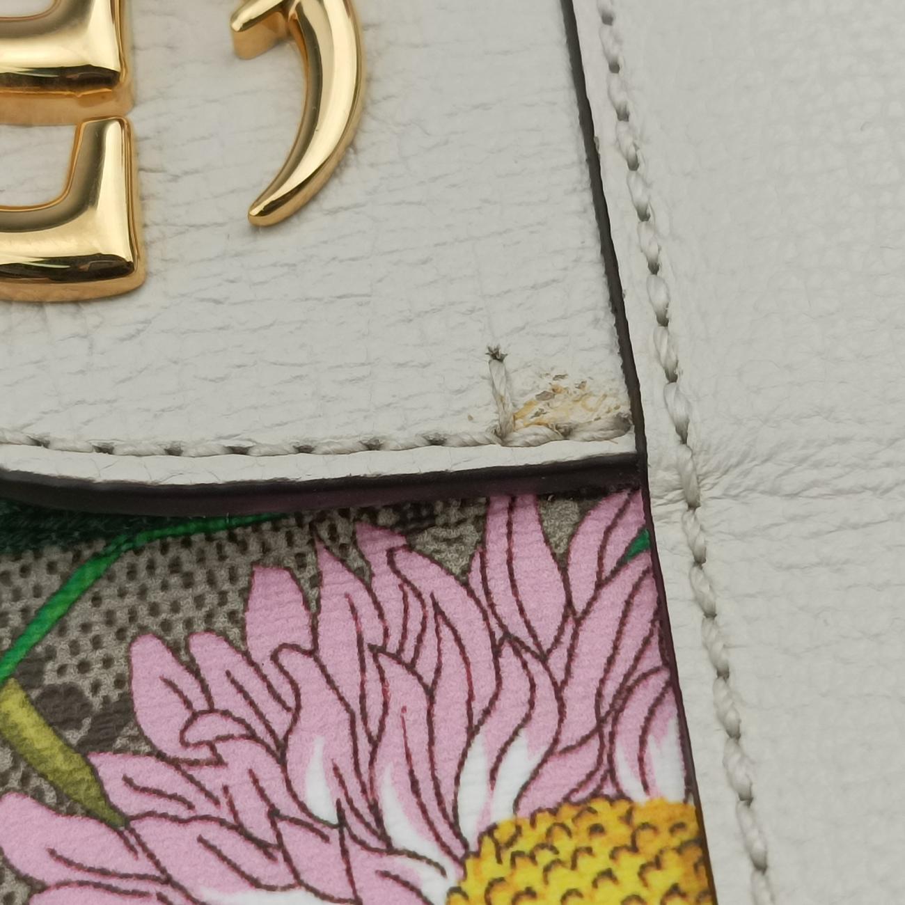 Ophidia Beige x Multicolour PVC coated canvas×Leather 519335 F030990256オフィディア ベージュ x マルチカラー PVCコーティングキャンバス×レザー 519335 F030990256