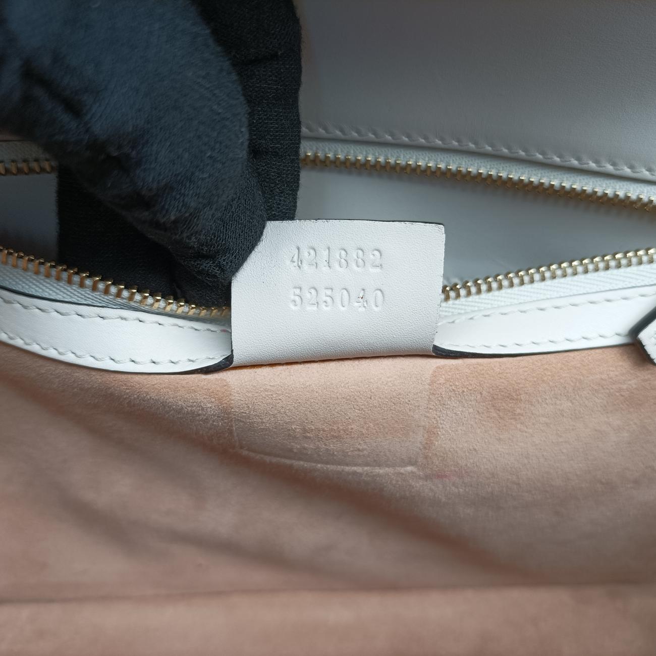 Sylvie Ivory× navy × red Leather 421882 G020605529シルヴィ アイボリー×ネイビー×レッド レザー 421882 G020605529