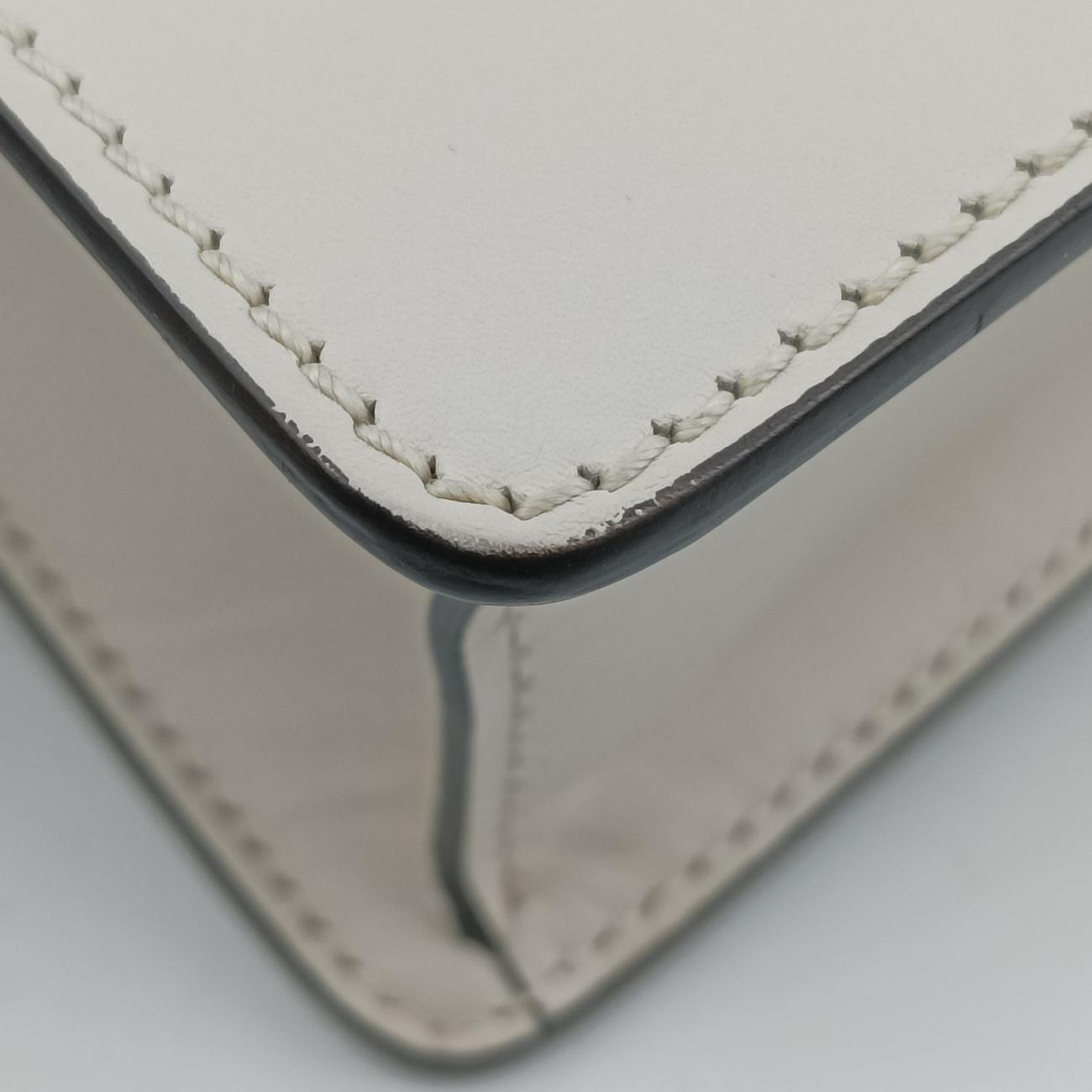 Sylvie Ivory× navy × red Leather 421882 G020605529シルヴィ アイボリー×ネイビー×レッド レザー 421882 G020605529