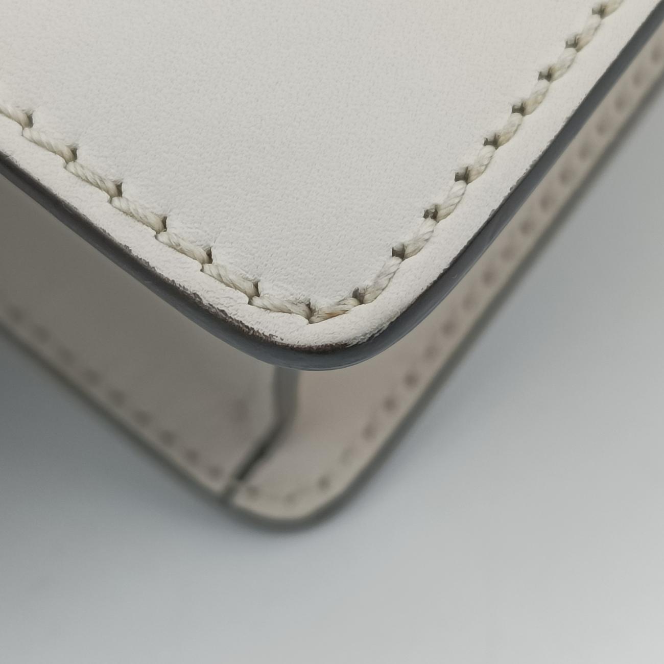 Sylvie Ivory× navy × red Leather 421882 G020605529シルヴィ アイボリー×ネイビー×レッド レザー 421882 G020605529