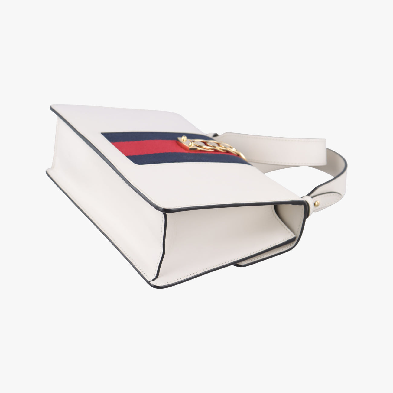 Sylvie Ivory× navy × red Leather 421882 G020605529シルヴィ アイボリー×ネイビー×レッド レザー 421882 G020605529