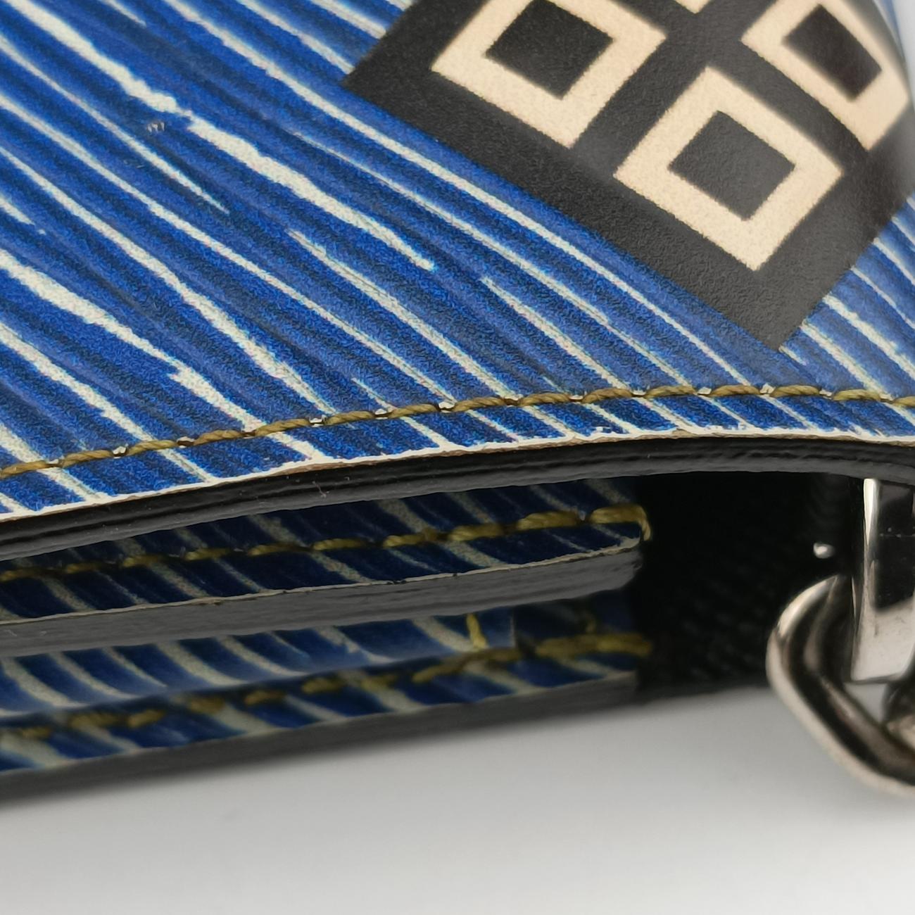 Portefeuille Twist Chain Wallet blue×multicolor Epi M61490 SP3105ポルトフォイユ ツイスト チェーン ウォレット ブルー×マルチカラー エピ M61490 SP3105