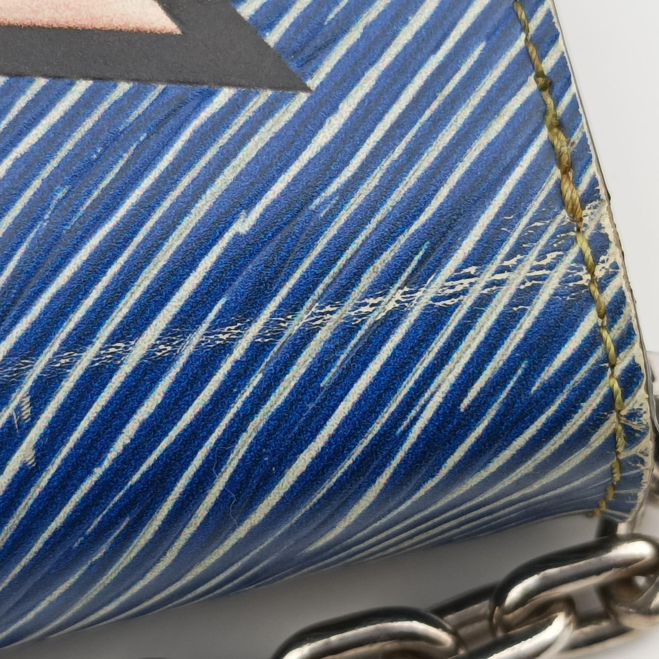 Portefeuille Twist Chain Wallet blue×multicolor Epi M61490 SP3105ポルトフォイユ ツイスト チェーン ウォレット ブルー×マルチカラー エピ M61490 SP3105