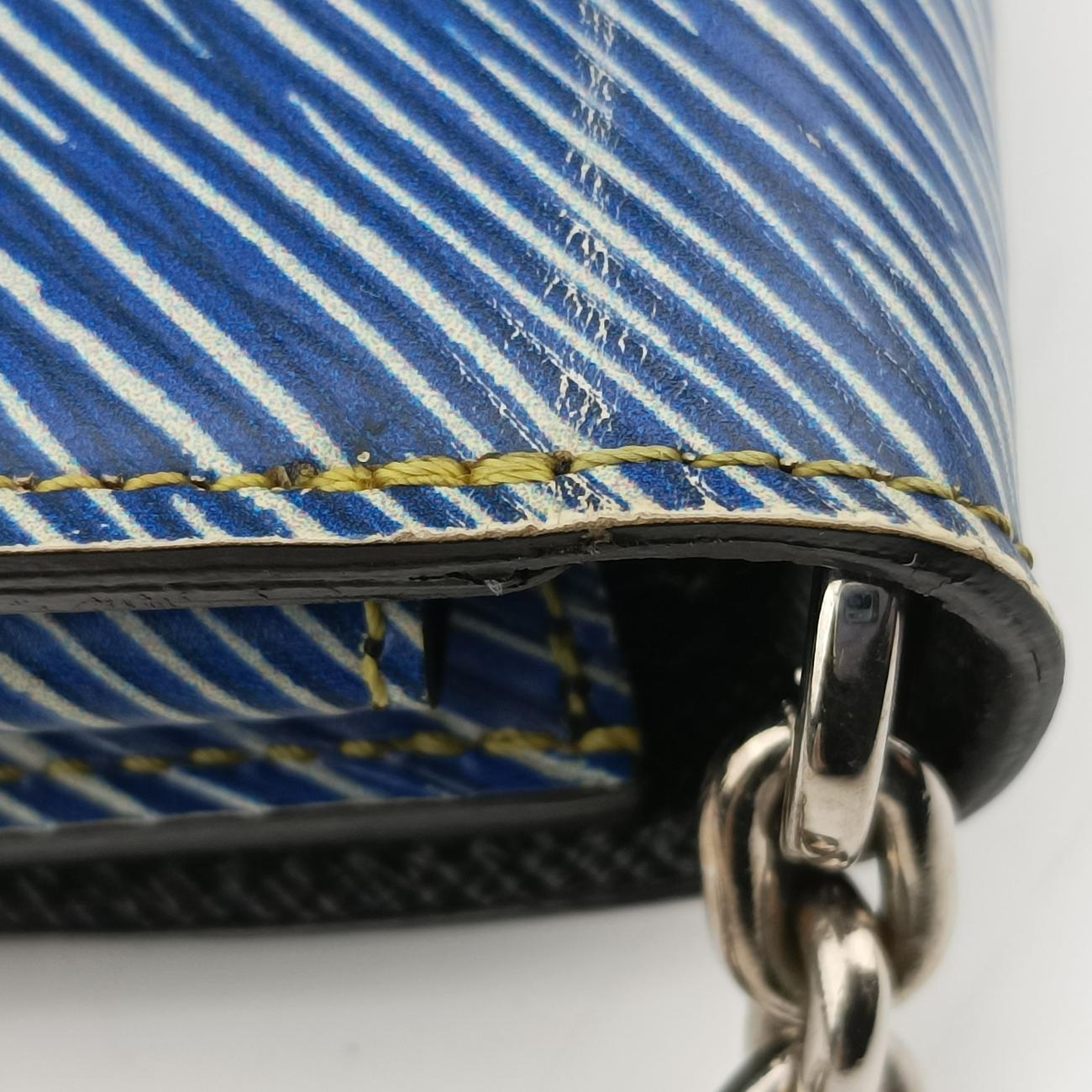 Portefeuille Twist Chain Wallet blue×multicolor Epi M61490 SP3105ポルトフォイユ ツイスト チェーン ウォレット ブルー×マルチカラー エピ M61490 SP3105