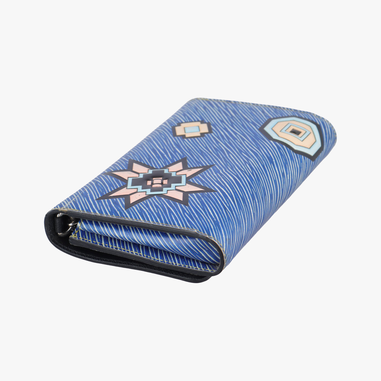 Portefeuille Twist Chain Wallet blue×multicolor Epi M61490 SP3105ポルトフォイユ ツイスト チェーン ウォレット ブルー×マルチカラー エピ M61490 SP3105