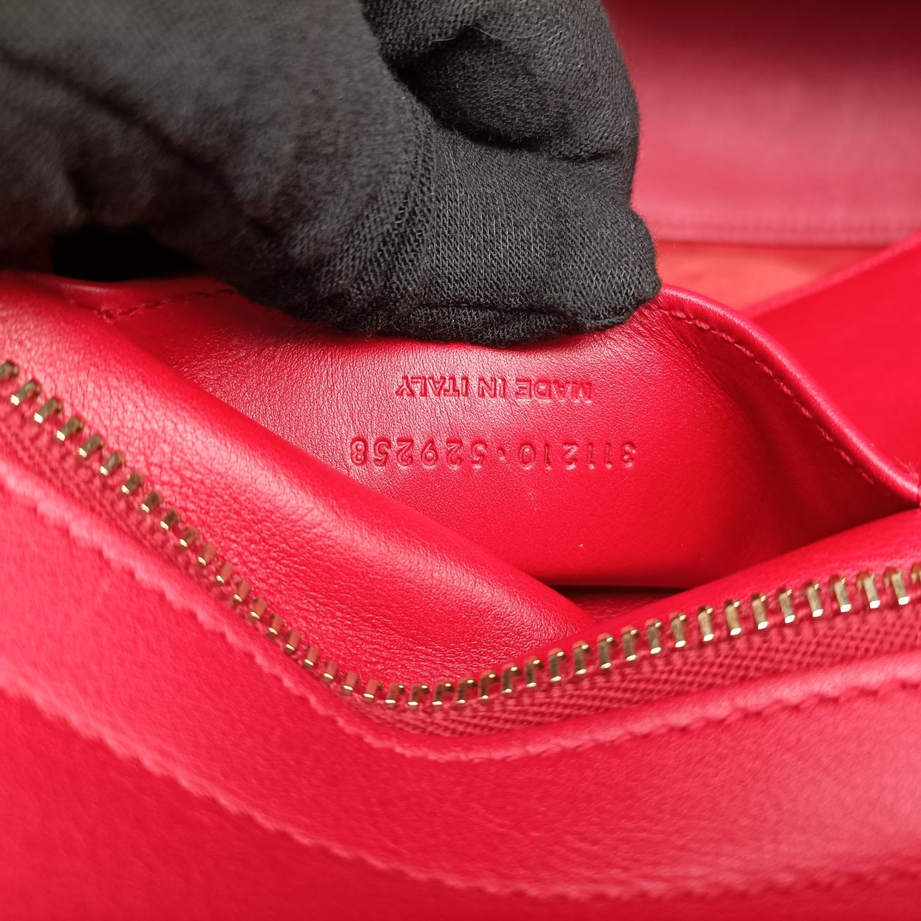 Y Ligne Petit Cabas Red Leather 311210 311210.528258Yライン プチカバス レッド レザー 311210 311210.528258