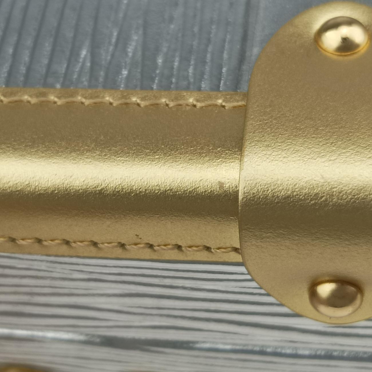 PETITE MALLE silver x gold Epi M54653 PL1117プティットマル シルバーｘゴールド エピ M54653 PL1117