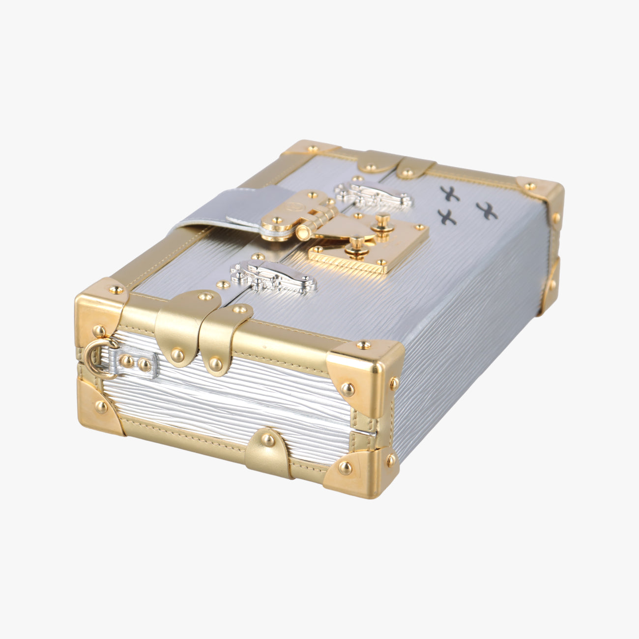 PETITE MALLE silver x gold Epi M54653 PL1117プティットマル シルバーｘゴールド エピ M54653 PL1117