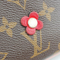 Pochette Double Zip Blooming Flowers brown×multicolor Monogram Canvas×calf leather M63905 GI4178ポシェット ドゥーブルジップ ブルーミングフラワー モノグラム/ブラウン系×マルチカラー モノグラムキャンバス×カーフレザー M63905 GI4178