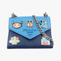 Monochrome Robot blue×Multicolour SAFFIANO Leather 1BD127 7/Dモノクローム ロボット ブルー×マルチカラー サフィアーノレザー 1BD127 7/D