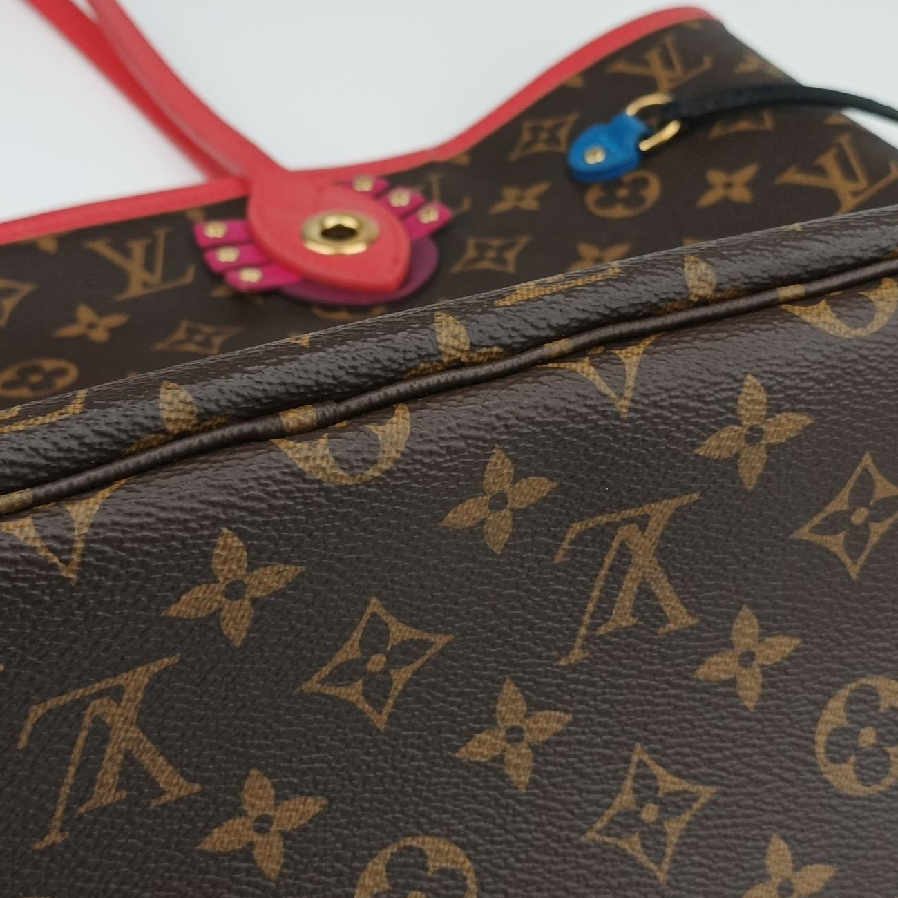 NEVERFULL MM Totem brown x Flamingo Monogram Canvas M41663 CA3175  CA4135ネヴァーフルMM モノグラム/ブラウン系xフラミンゴ モノグラムキャンバス M41663 CA3175  CA4135