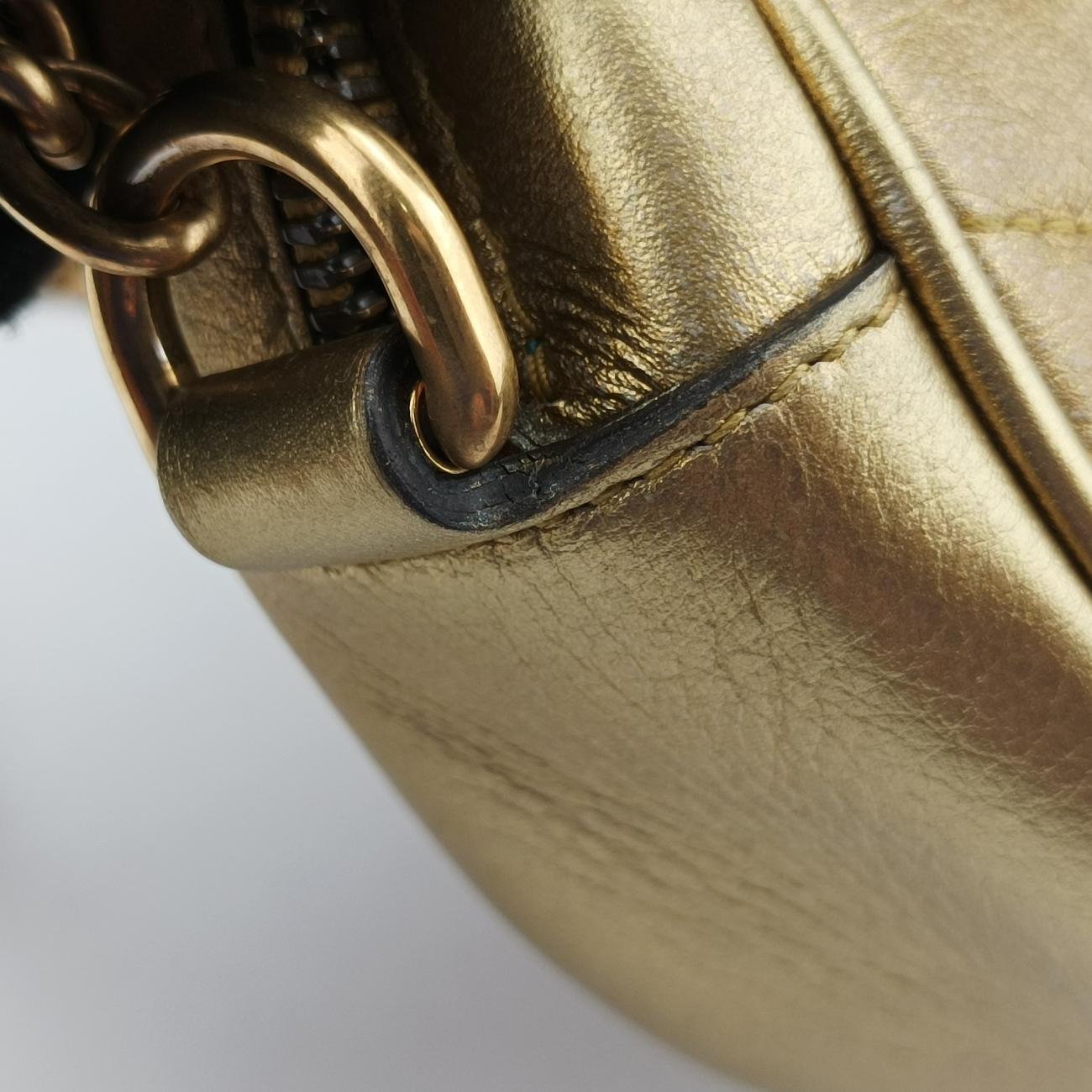 GG Marmont Pink×golden Leather 550154 B027960038GGマーモント ピンク×ゴールド レザー 550154 B027960038