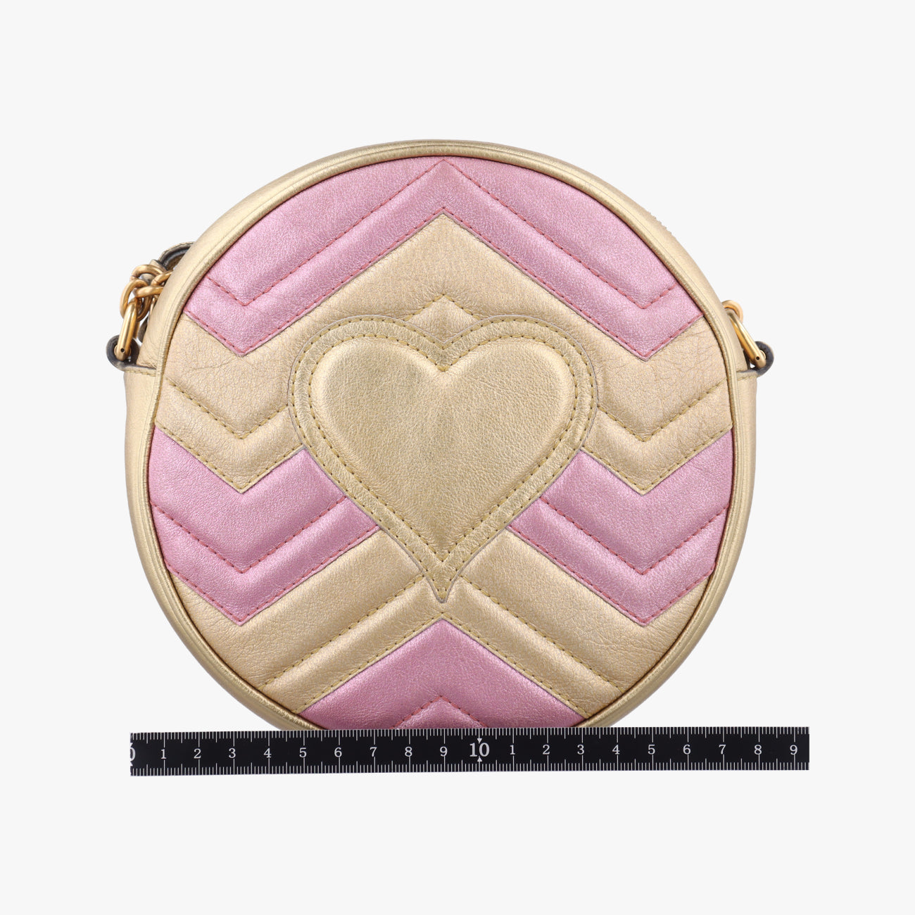 GG Marmont Pink×golden Leather 550154 B027960038GGマーモント ピンク×ゴールド レザー 550154 B027960038