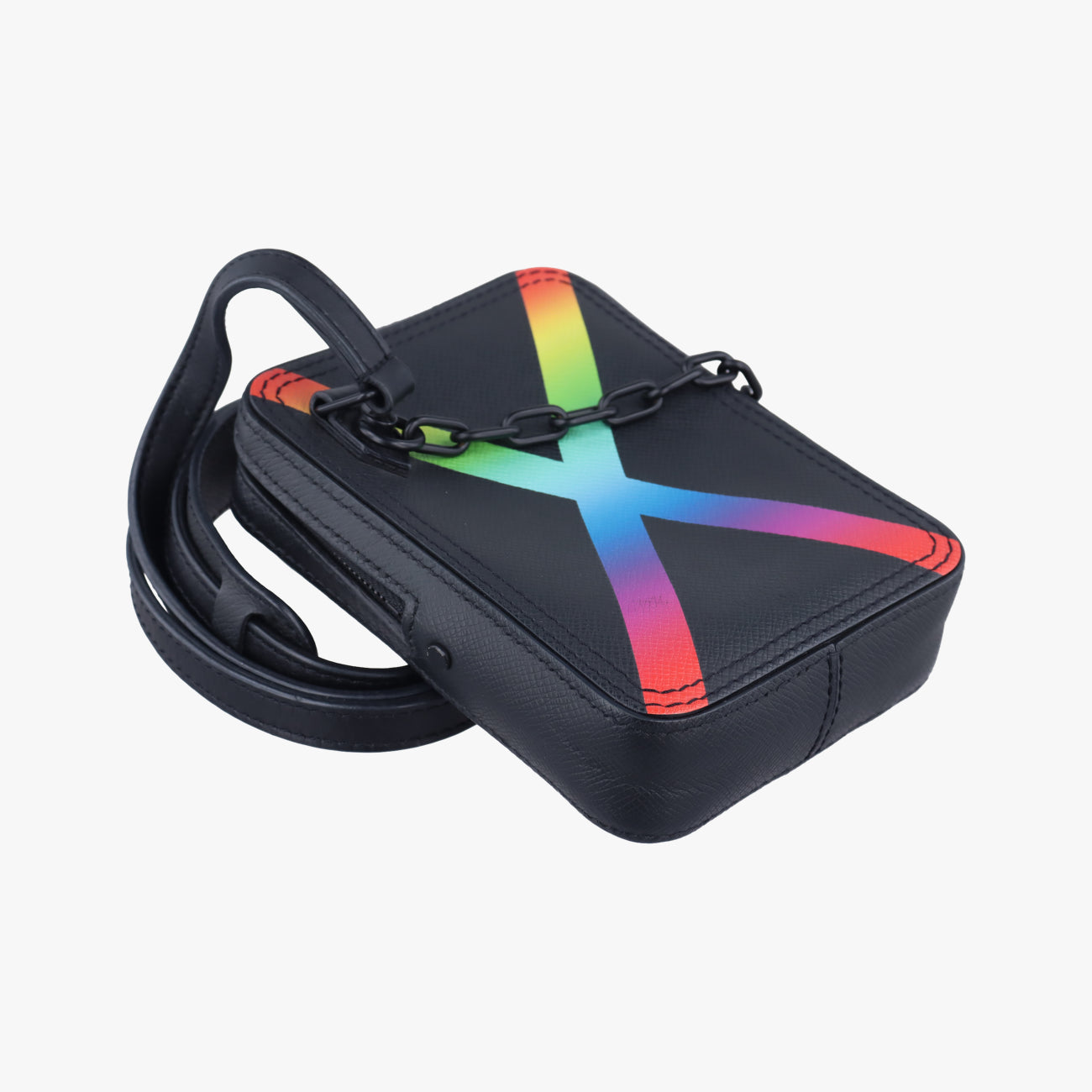 Danube Messenger black×multicolor Taiga M30332 CA1199ダヌーブメッセンジャー ブラック×マルチカラー タイガ M30332 CA1199