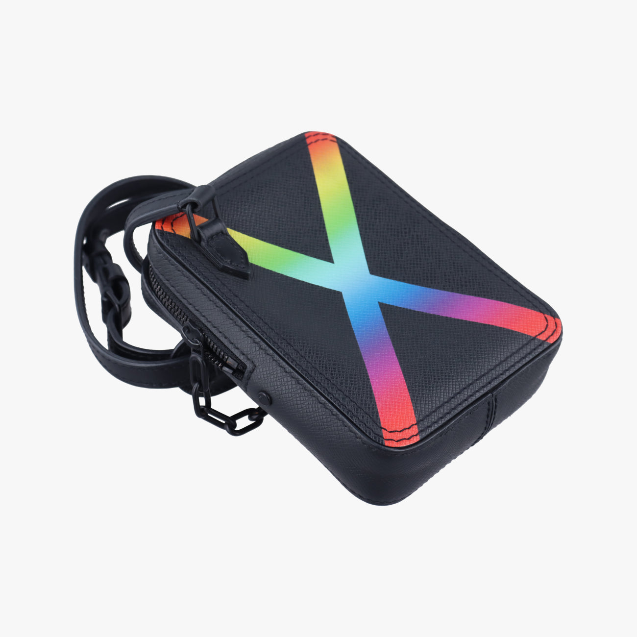 Danube Messenger black×multicolor Taiga M30332 CA1199ダヌーブメッセンジャー ブラック×マルチカラー タイガ M30332 CA1199