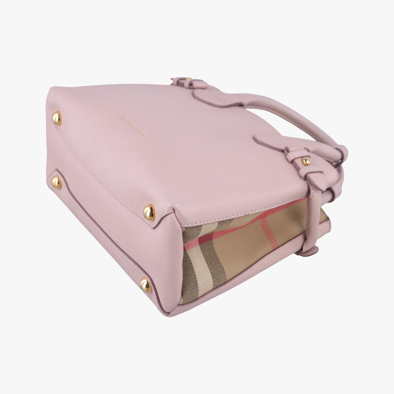 House Check The Banner Pink Leather ×Canvas ハウスチェック バナー ピンク レザー×キャンバス 