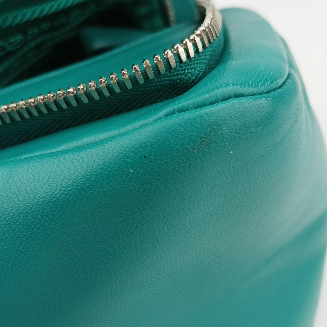 Padded Nappa triangle Green Leather 1BA315 7/Dパデッド ナッパ トライアングル グリーン レザー 1BA315 7/D