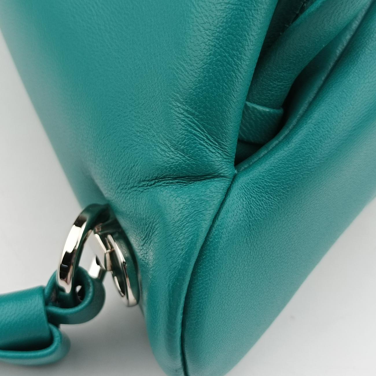 Padded Nappa triangle Green Leather 1BA315 7/Dパデッド ナッパ トライアングル グリーン レザー 1BA315 7/D