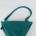 Padded Nappa triangle Green Leather 1BA315 7/Dパデッド ナッパ トライアングル グリーン レザー 1BA315 7/D