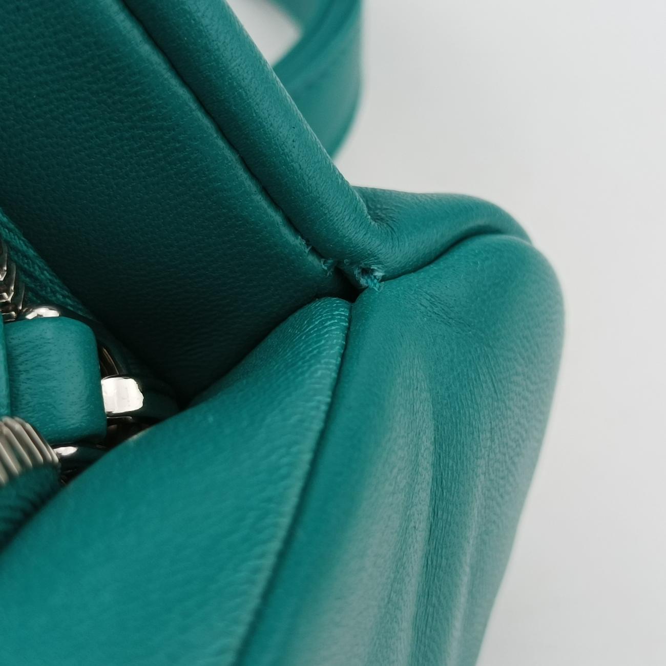 Padded Nappa triangle Green Leather 1BA315 7/Dパデッド ナッパ トライアングル グリーン レザー 1BA315 7/D