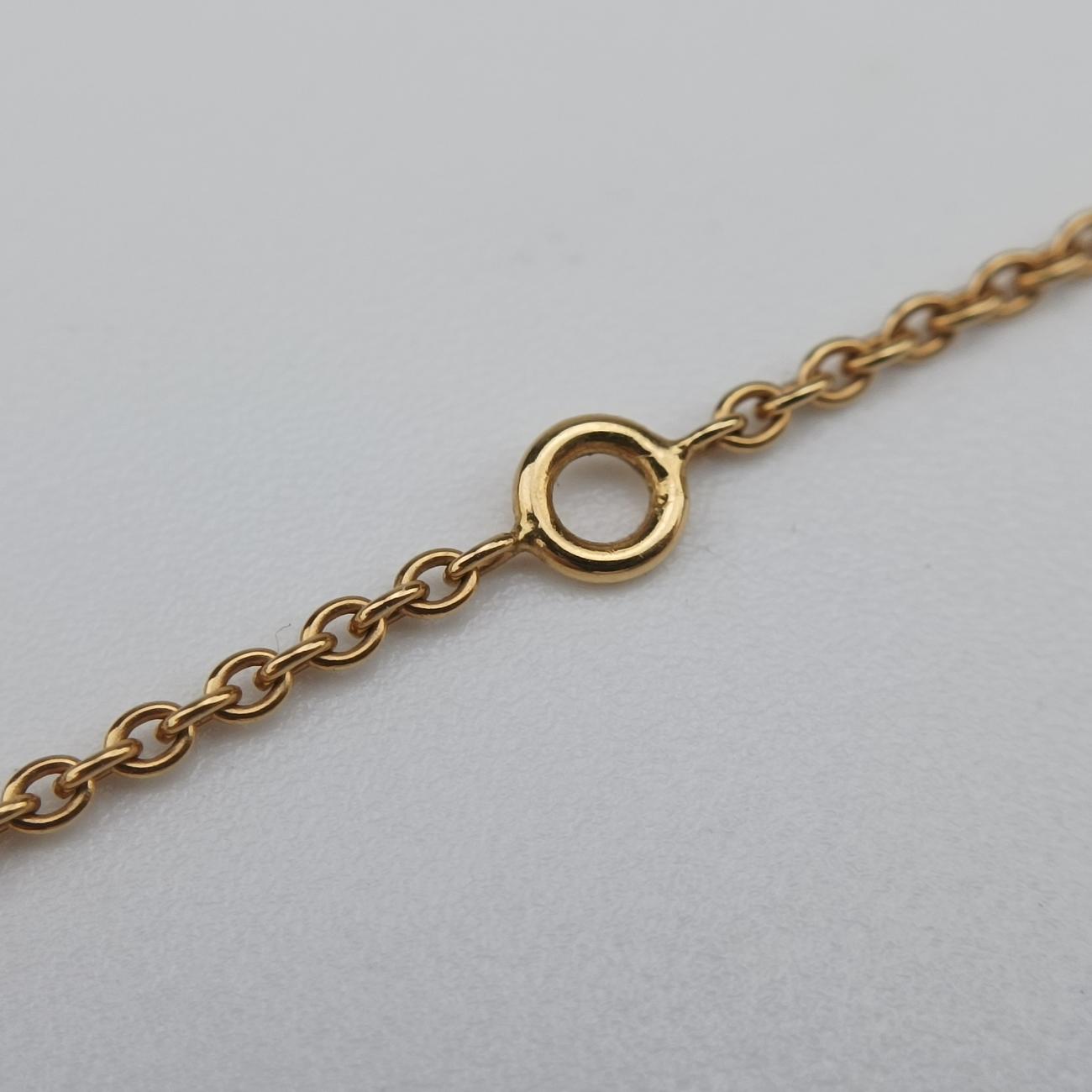 Rose des Vents medallion　 Golden×Blue AU750 095492ローズデヴァン メダリオン ゴールド×ブルー AU750 095492