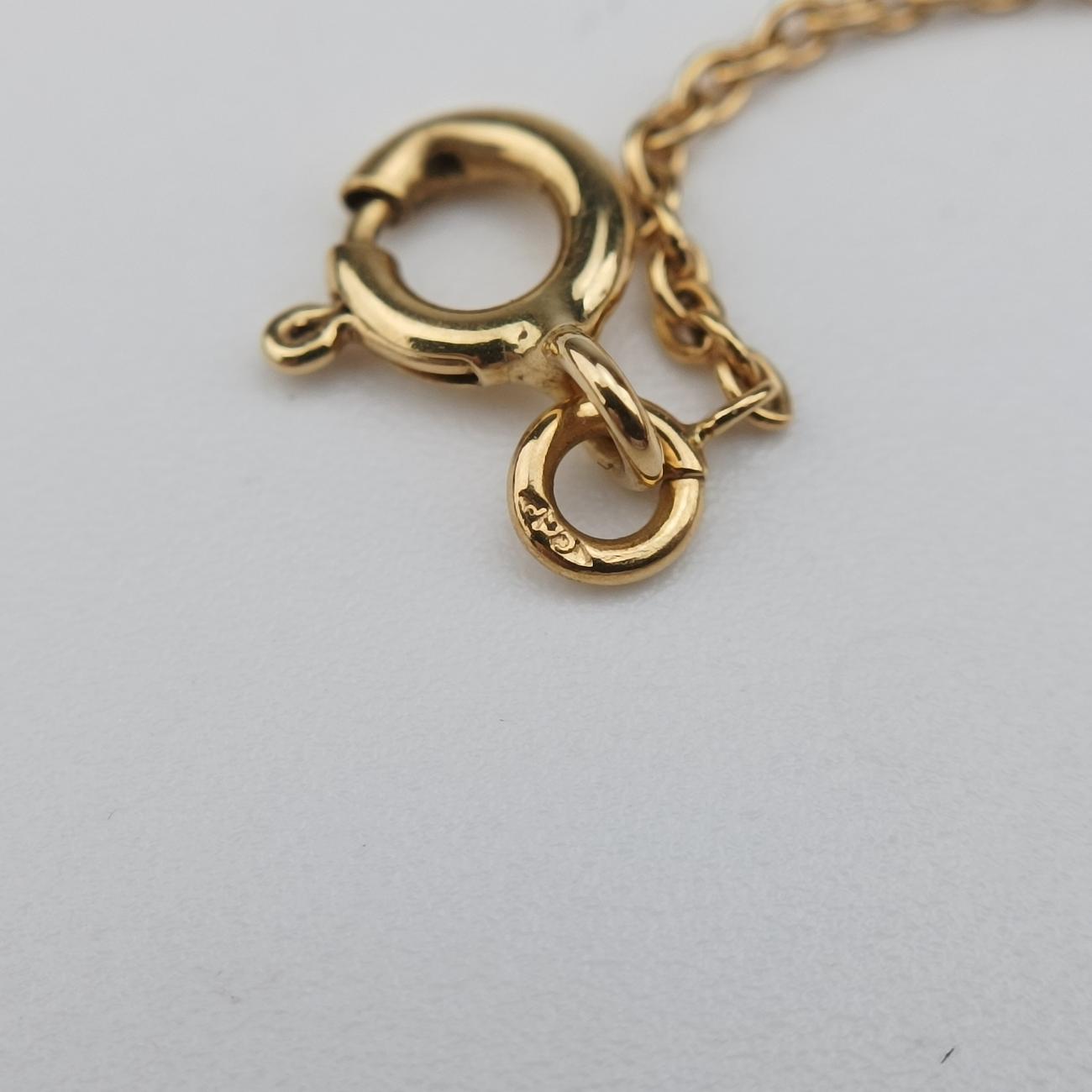 Rose des Vents medallion　 Golden×Blue AU750 095492ローズデヴァン メダリオン ゴールド×ブルー AU750 095492