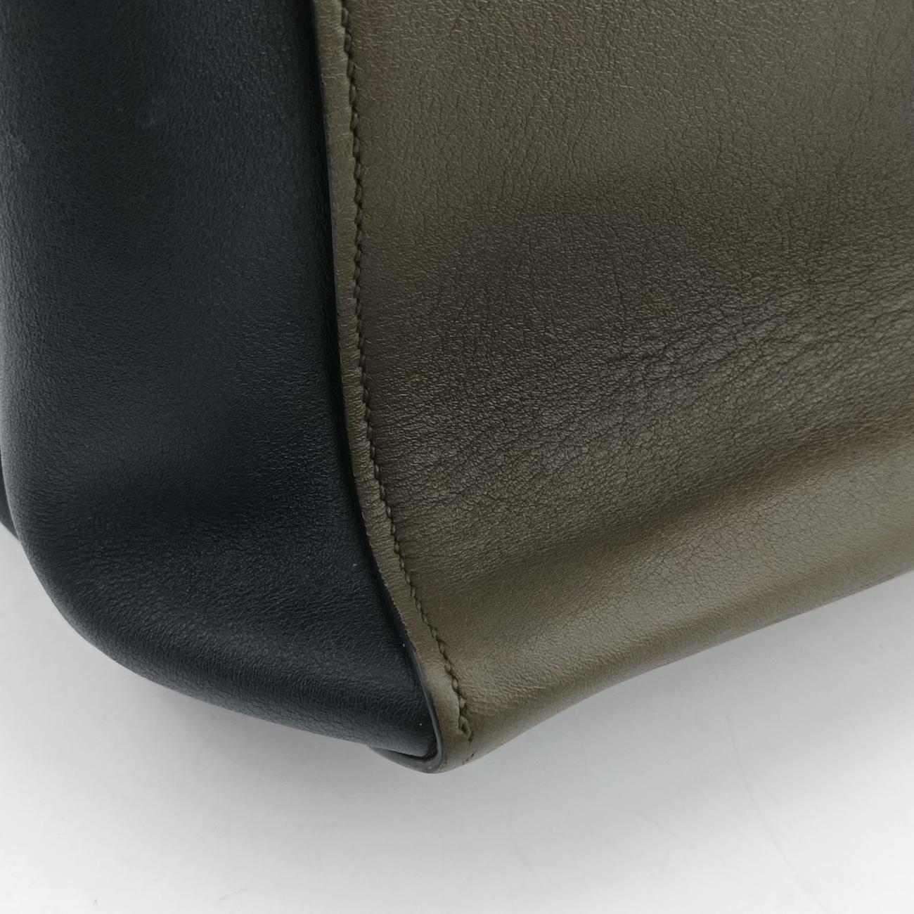 Prada City Calf Double Green×Black Leather 239/Eプラダ シティ カーフ ダブル グリーン×ブラック レザー 239/E