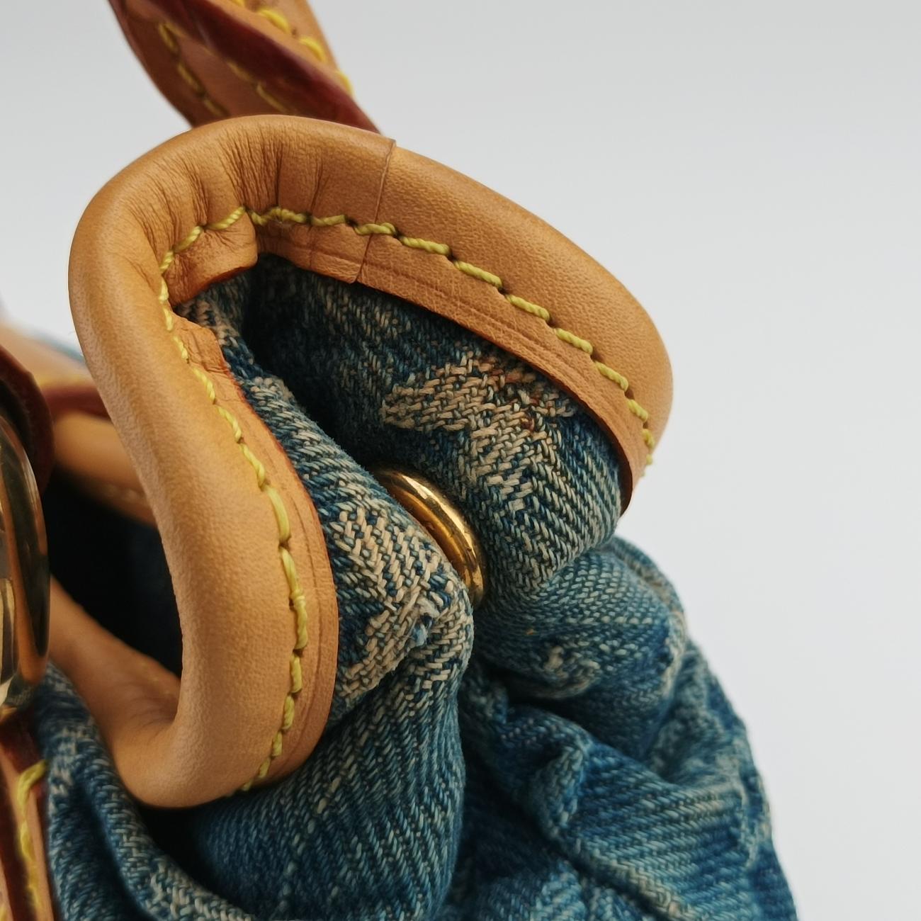 PrettyPretty Blue×Beige Monogram Denim M95020 プリーティ ブルー×ベージュ モノグラム デニム M95020 