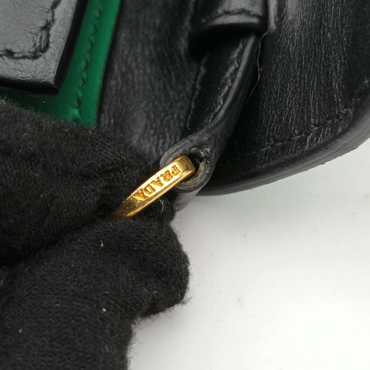 Floral Print Plex Metal Ribbon Green×Black×Multicolour Leather 7/Dフローラル プリント プレックス メタル リボン グリーン×ブラック×マルチカラー レザー 7/D