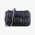 Double Flap Black Leather BR5036  ダブル フラップ ブラック レザー BR5036  