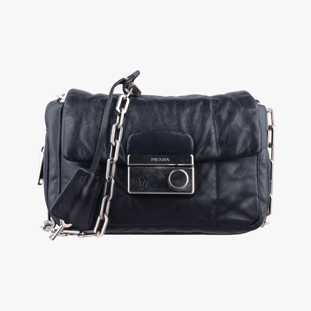Double Flap Black Leather BR5036  ダブル フラップ ブラック レザー BR5036  