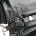 Double Flap Black Leather BR5036  ダブル フラップ ブラック レザー BR5036  