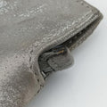 Logo Clutch Silver Leather 8BP041 2258~8BP041~BKL~098ロゴクラッチ シルバー レザー 8BP041 2258~8BP041~BKL~098