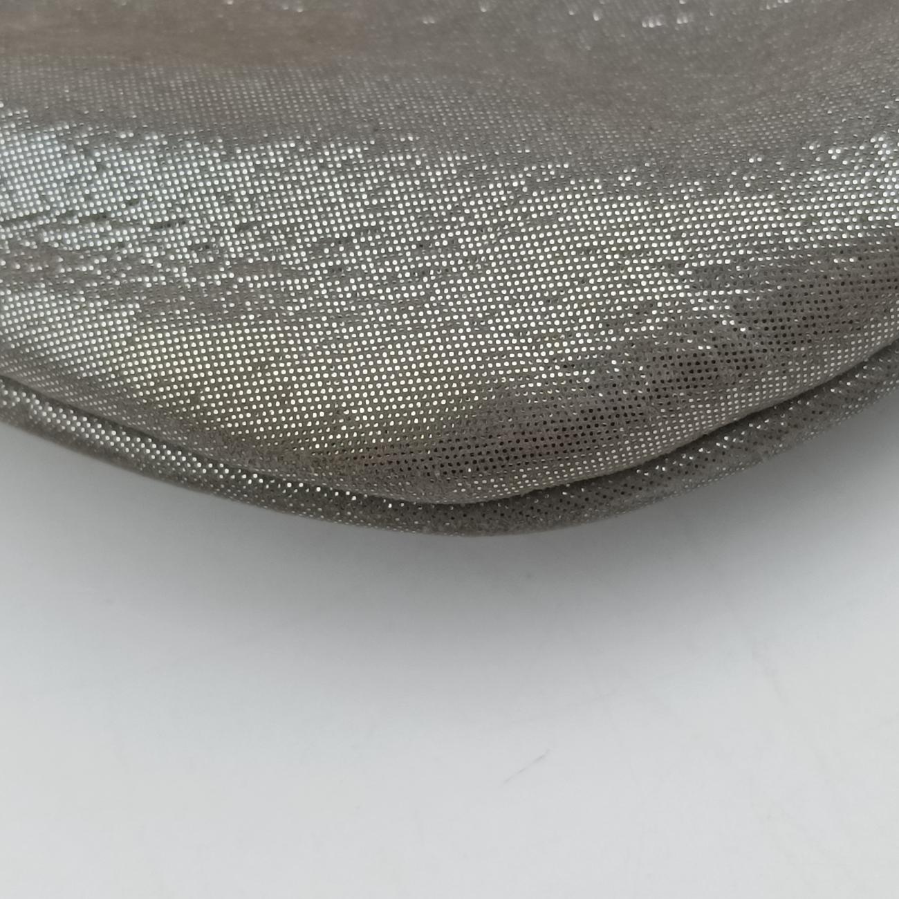 Logo Clutch Silver Leather 8BP041 2258~8BP041~BKL~098ロゴクラッチ シルバー レザー 8BP041 2258~8BP041~BKL~098