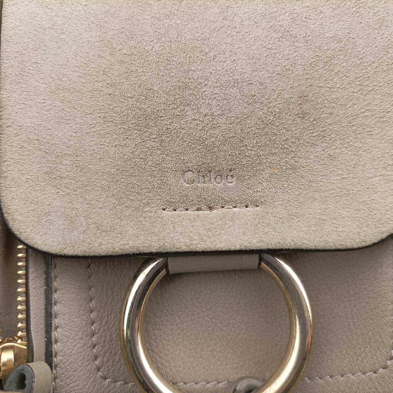 FAYE mini Grey Suede × leather 01 18 75 65フェイ ミニ グレー スエード×レザー 01 18 75 65