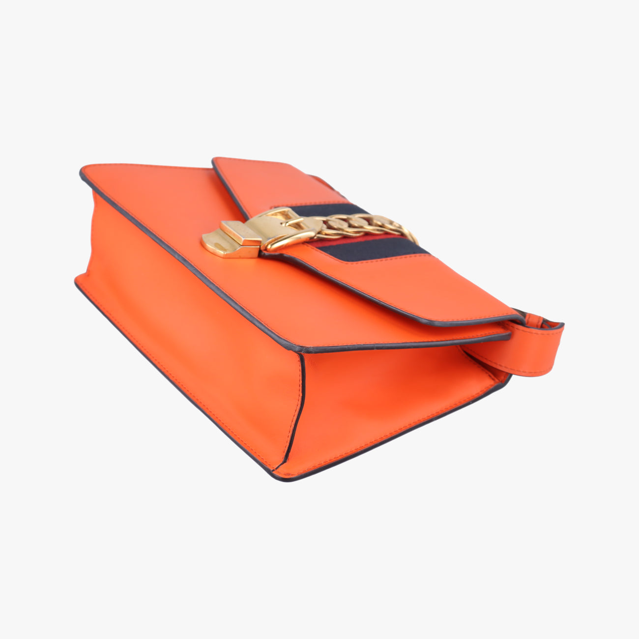 Sylvie Orange x Red x Navy Leather 421882 G022116905シルヴィ オレンジ×レッド×ネイビー レザー 421882 G022116905