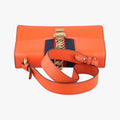 Sylvie Orange x Red x Navy Leather 421882 G022116905シルヴィ オレンジ×レッド×ネイビー レザー 421882 G022116905